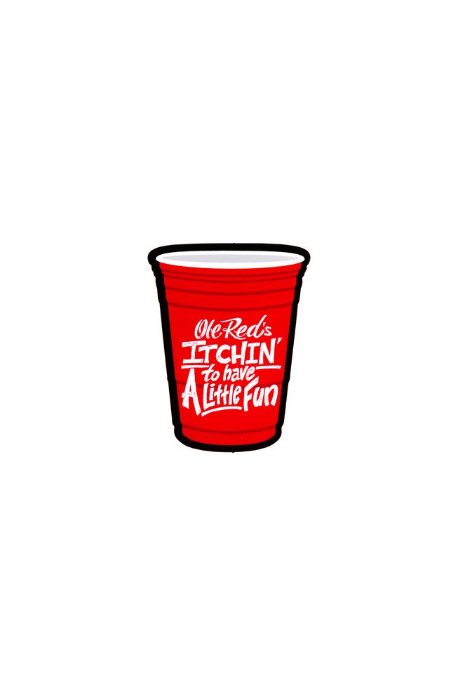 Ole Red Party Cup Decal - SOUVENIRS