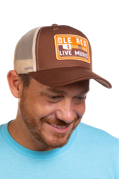 Ole Red Tishomingo Oklahoma Guitar Patch Mesh Hat - HATS