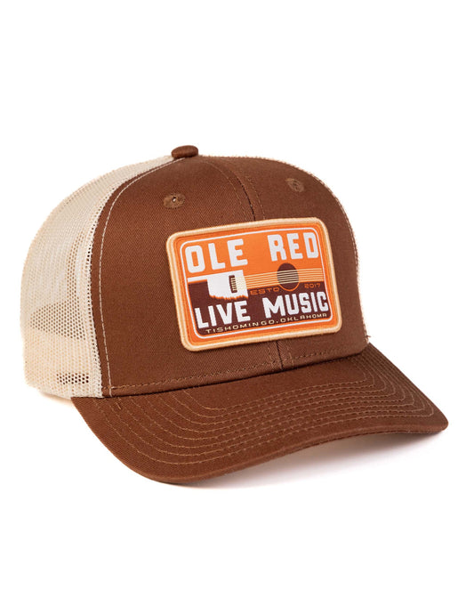 Ole Red Tishomingo Oklahoma Guitar Patch Mesh Hat - HATS