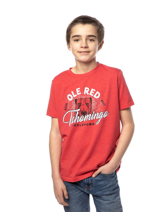 Ole Red Tishomingo Youth Burst T-Shirt - LG - KIDS APPAREL