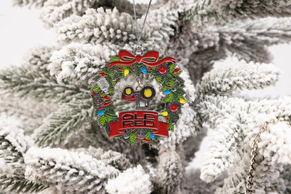 Ole Red Upside Down Tractor Wreath Ornament - ORNAMENTS