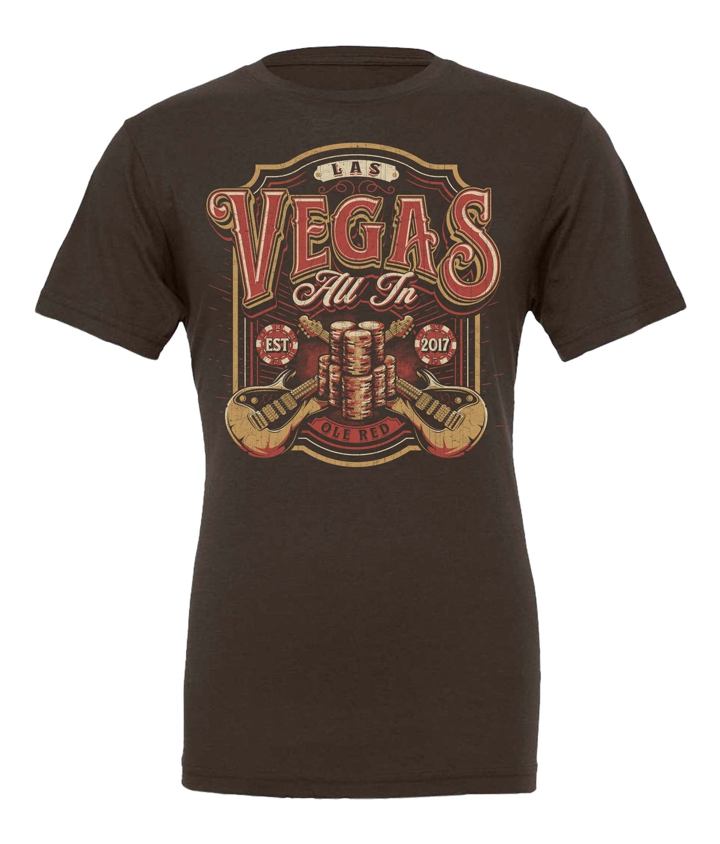 Ole Red Vegas All In Poker T-Shirt - CREWS