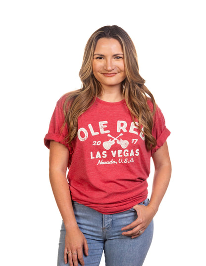 Ole Red Vegas Crossed Guitars T-Shirt - S/S
