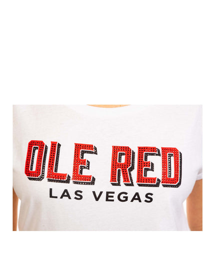 Ole Red Vegas Red Rhinestone Bling T-Shirt - S/S