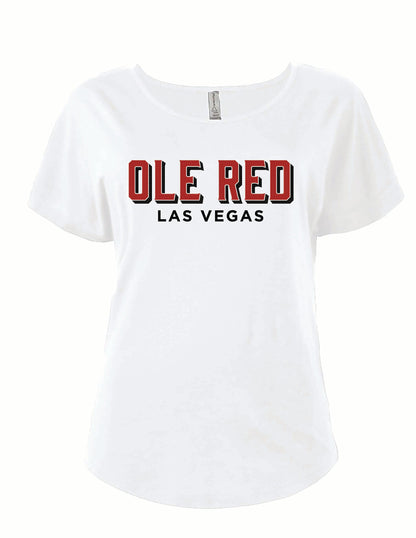 Ole Red Vegas Red Rhinestone Bling T-Shirt - S/S