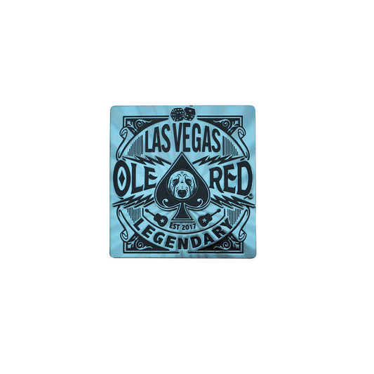 Ole Red Vegas Spade Blue Foil Magnet - SOUVENIRS