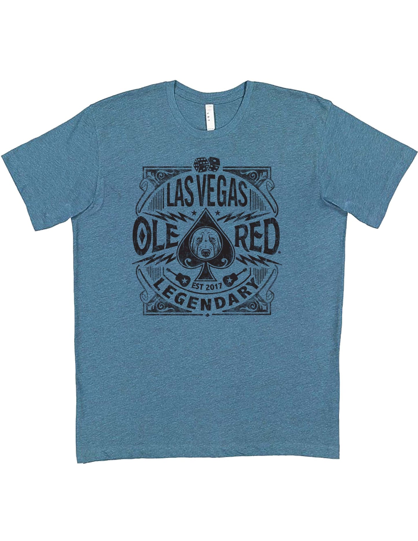 Ole Red Vegas Spade Flocked T-Shirt - S/S