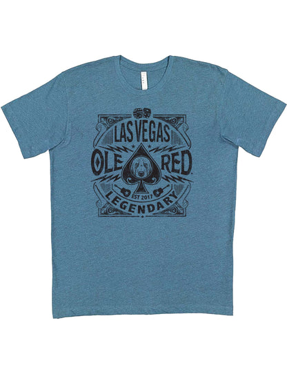 Ole Red Vegas Spade Flocked T-Shirt - S/S