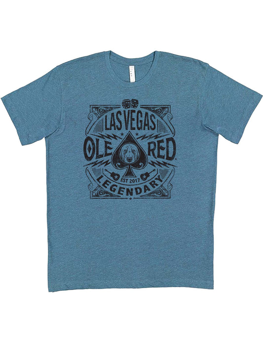 Ole Red Vegas Spade Flocked T-Shirt - S/S