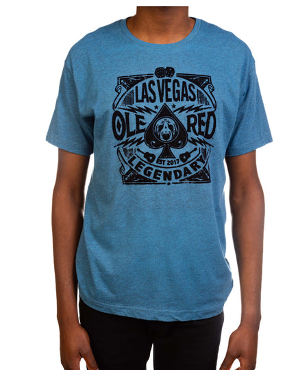 Ole Red Vegas Spade Flocked T-Shirt - S/S