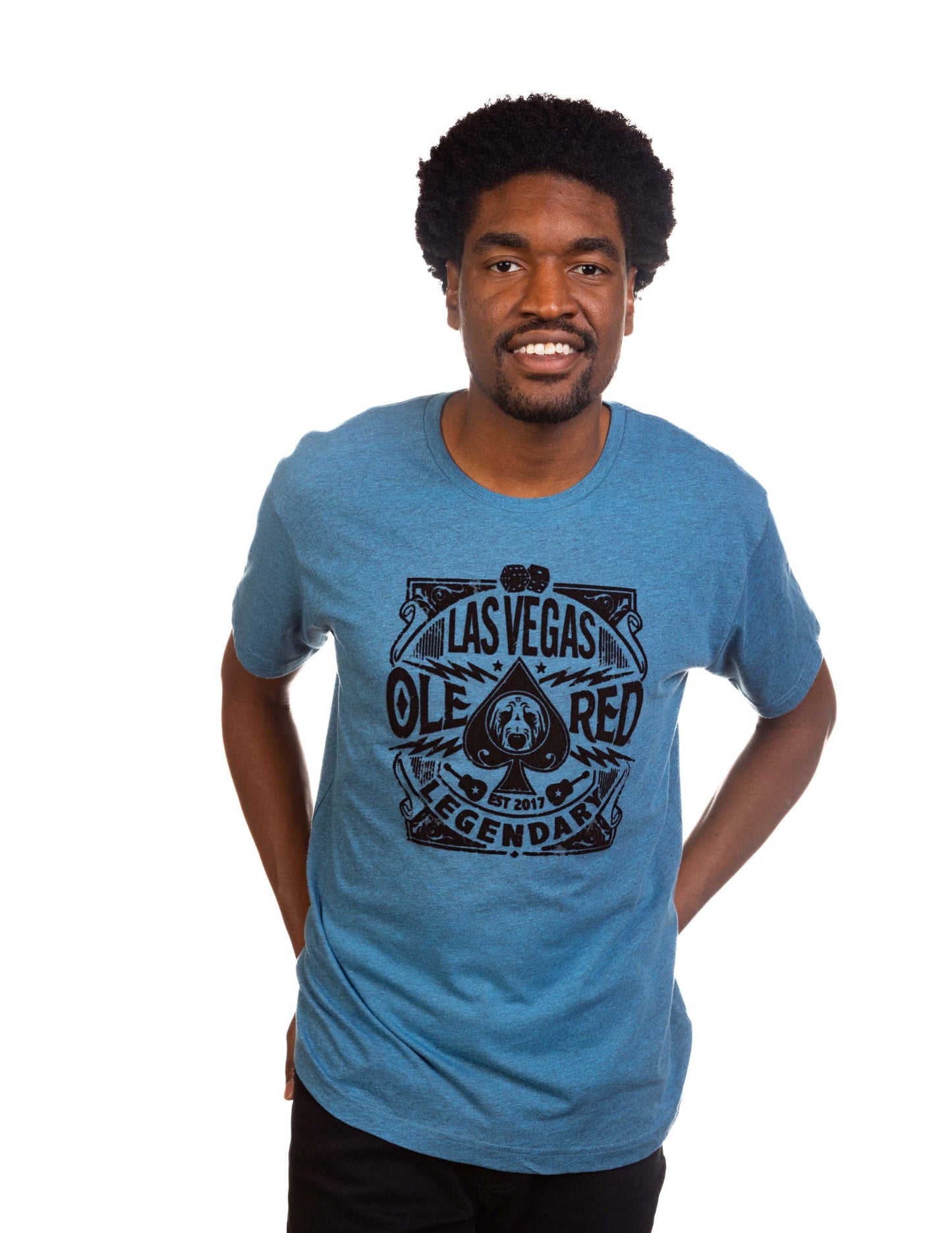 Ole Red Vegas Spade Flocked T-Shirt - S/S