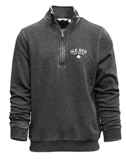 Ole Red Vegas Spade Quarter Zip Pullover - FLEECE