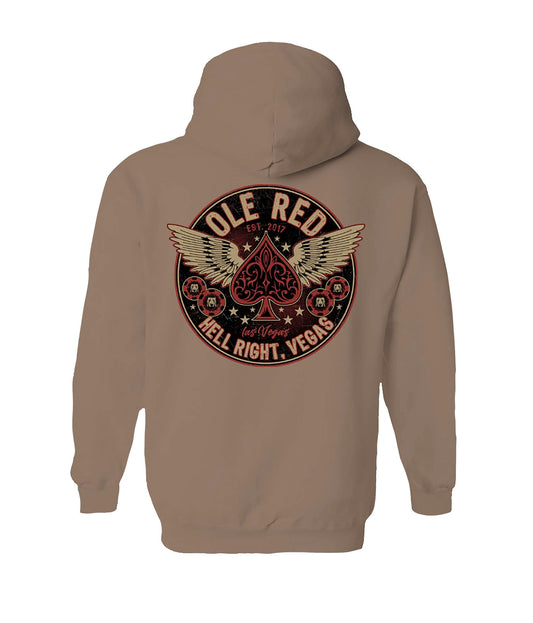 Ole Red Vegas Spade Wings Hoodie - FLEECE