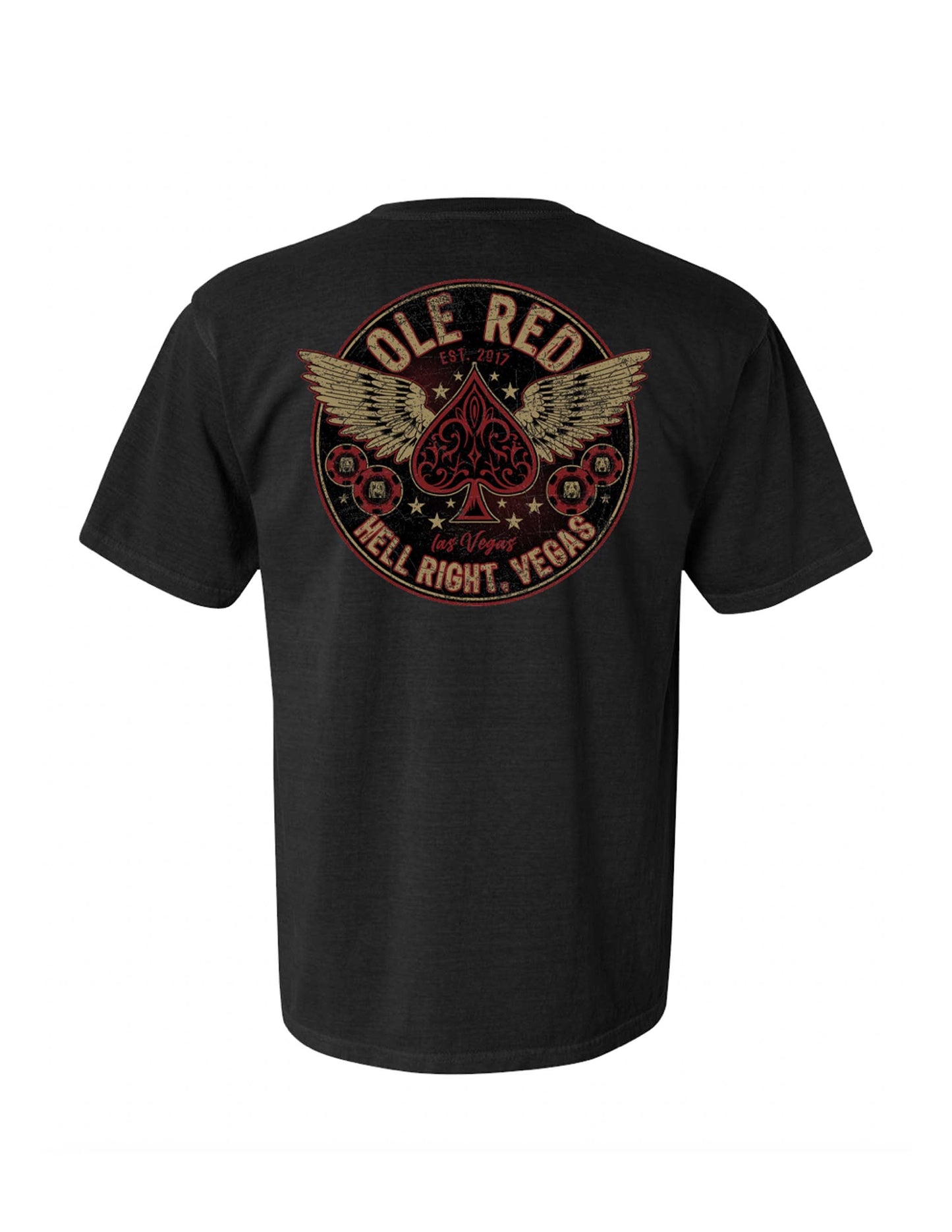 Ole Red Vegas Spade Wings T-Shirt - S/S