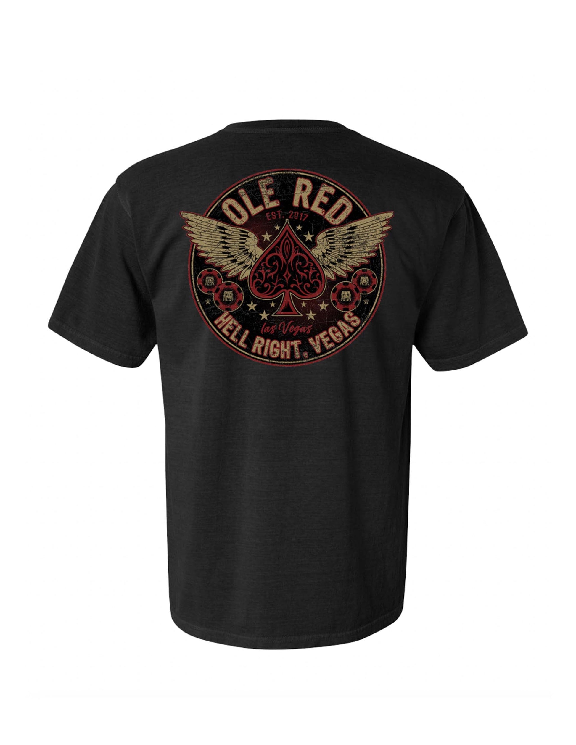 Ole Red Vegas Spade Wings T-Shirt - S/S