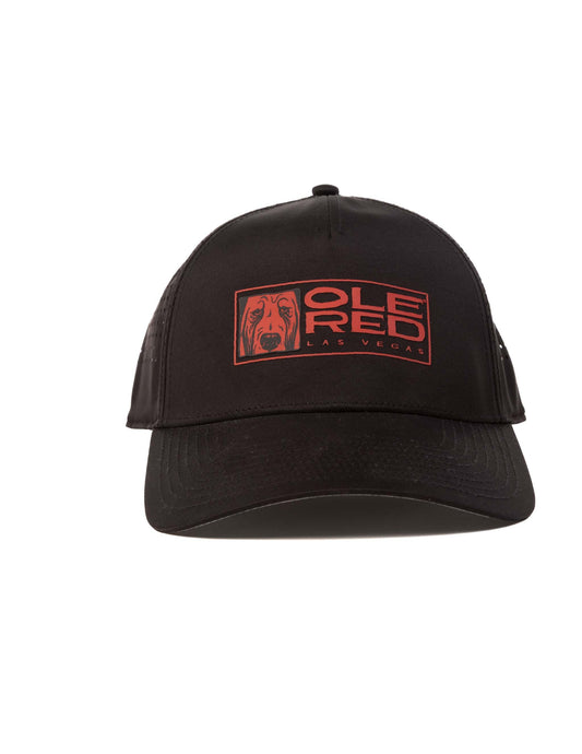 Ole Red Vegas Sport Logo Black Performance Hat - HATS