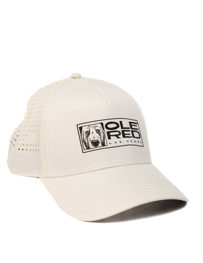 Ole Red Vegas Sport Logo Cream Performance Hat - HATS