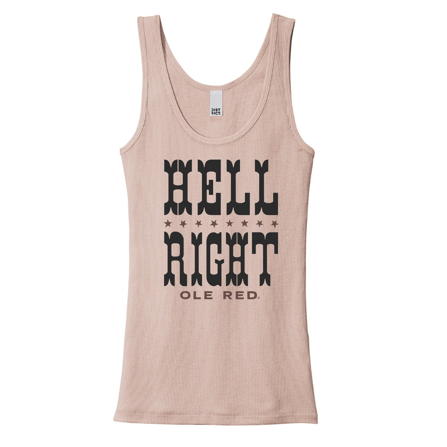 Ole Red Women’s Hell Right Ribbed Tank - TANKS