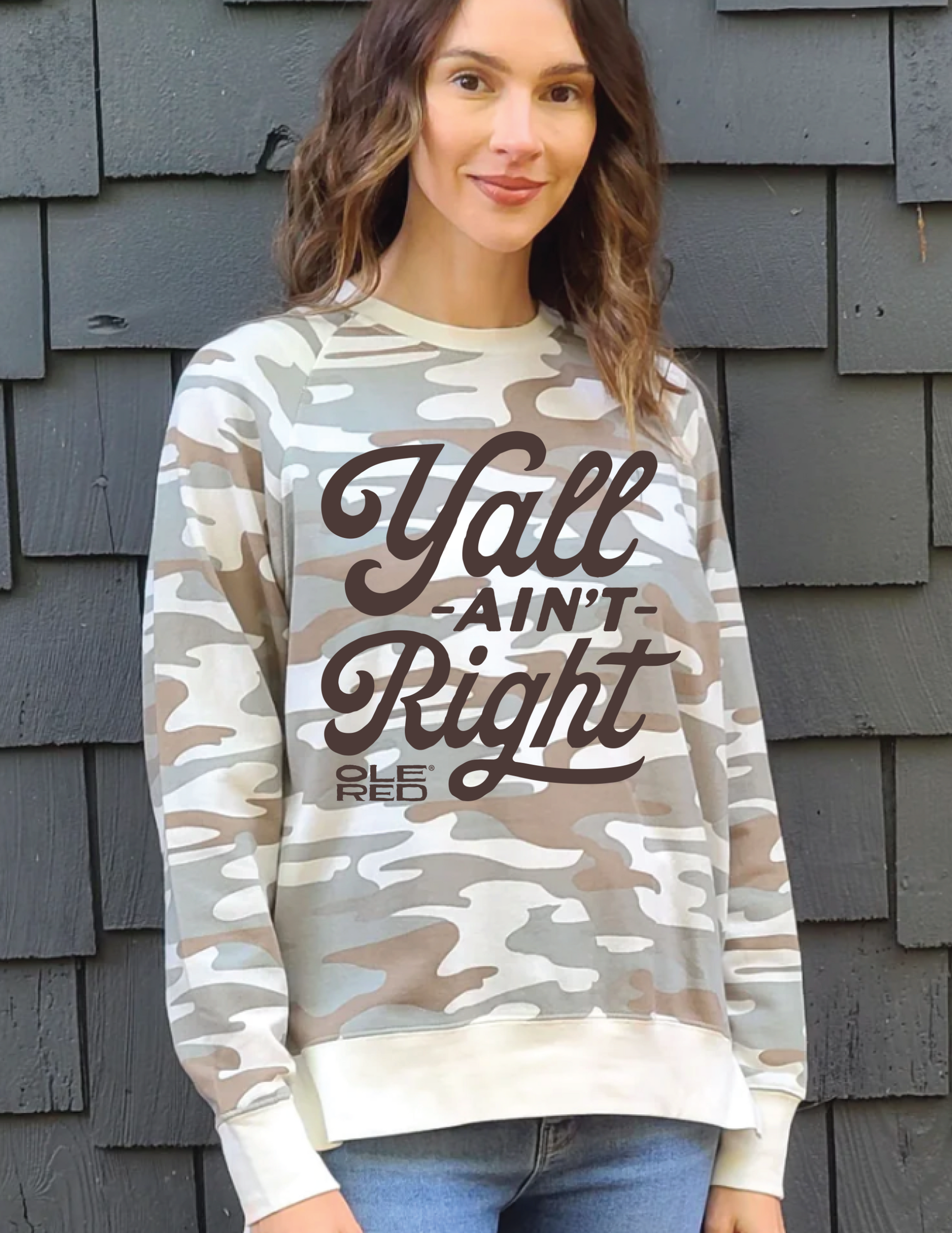 Ole Red Y’All Ain’t Right Camo Long-Sleeve T-Shirt - L/S