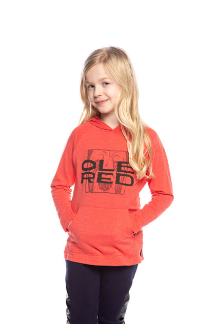 Ole Red Youth Logo Hoodie - RED / LG - KIDS APPAREL