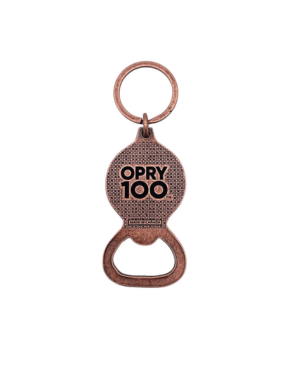 Opry 100 Bronze Bottle Opener Keychain - KEYCHAINS