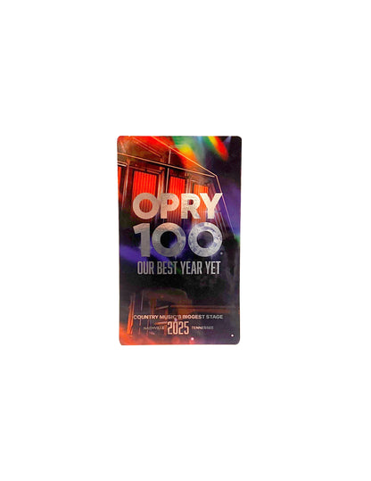 Opry 100 Commemorative Foil Ticket TICKET