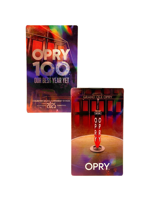 Opry 100 Commemorative Foil Ticket TICKET