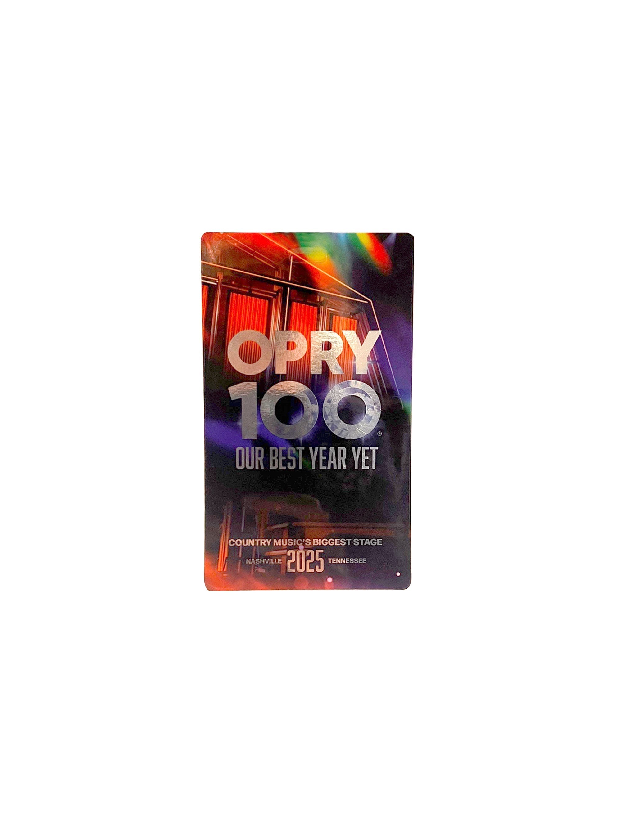 Opry 100 Commemorative Foil Ticket - OpryShop