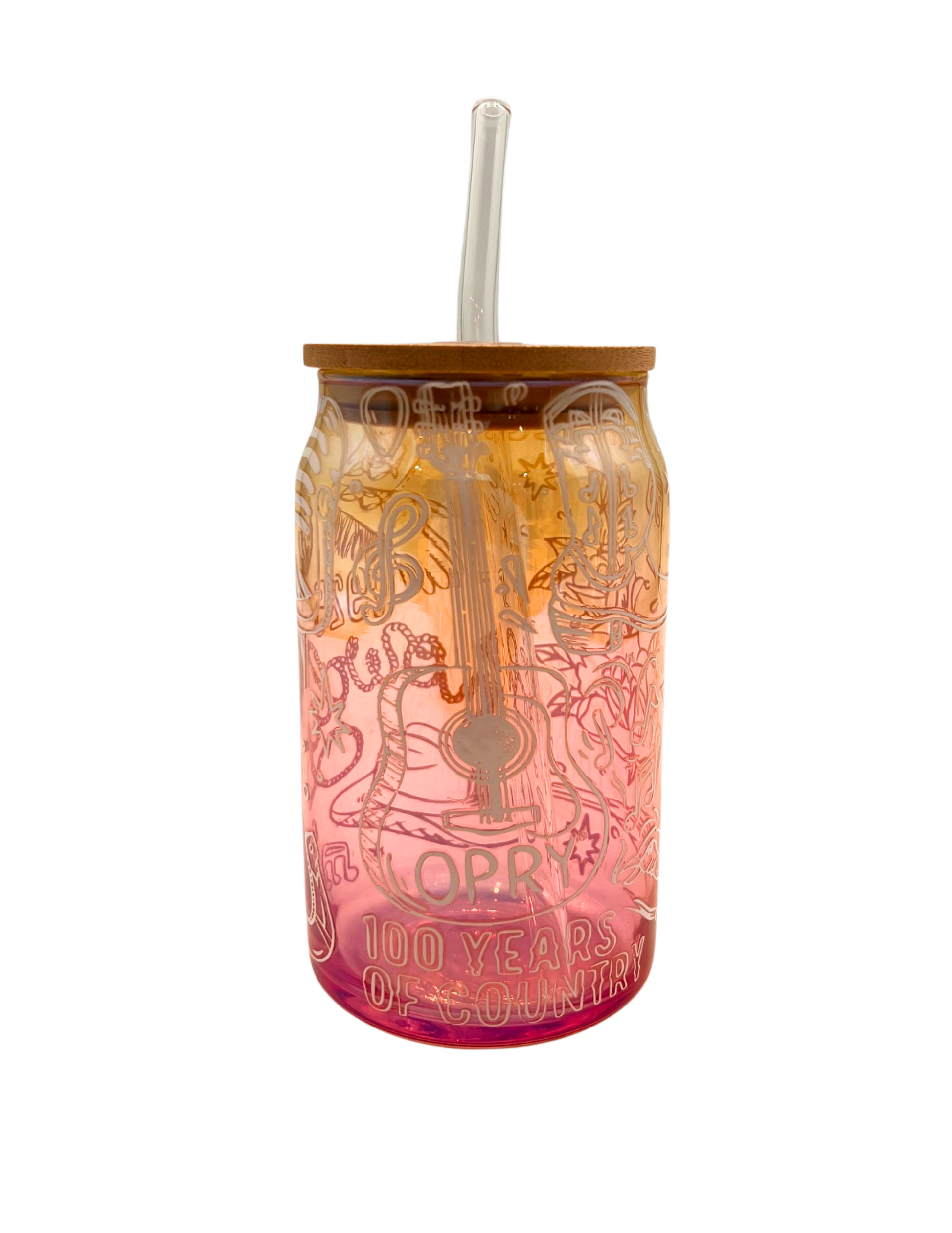Opry 100 Cosmic Luster Glass Tumbler - DRINKWARE