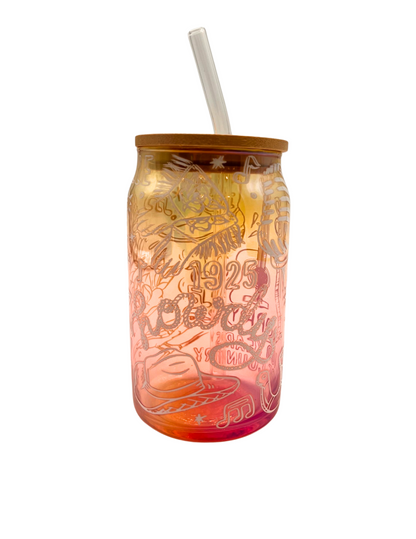 Opry 100 Cosmic Luster Glass Tumbler - DRINKWARE
