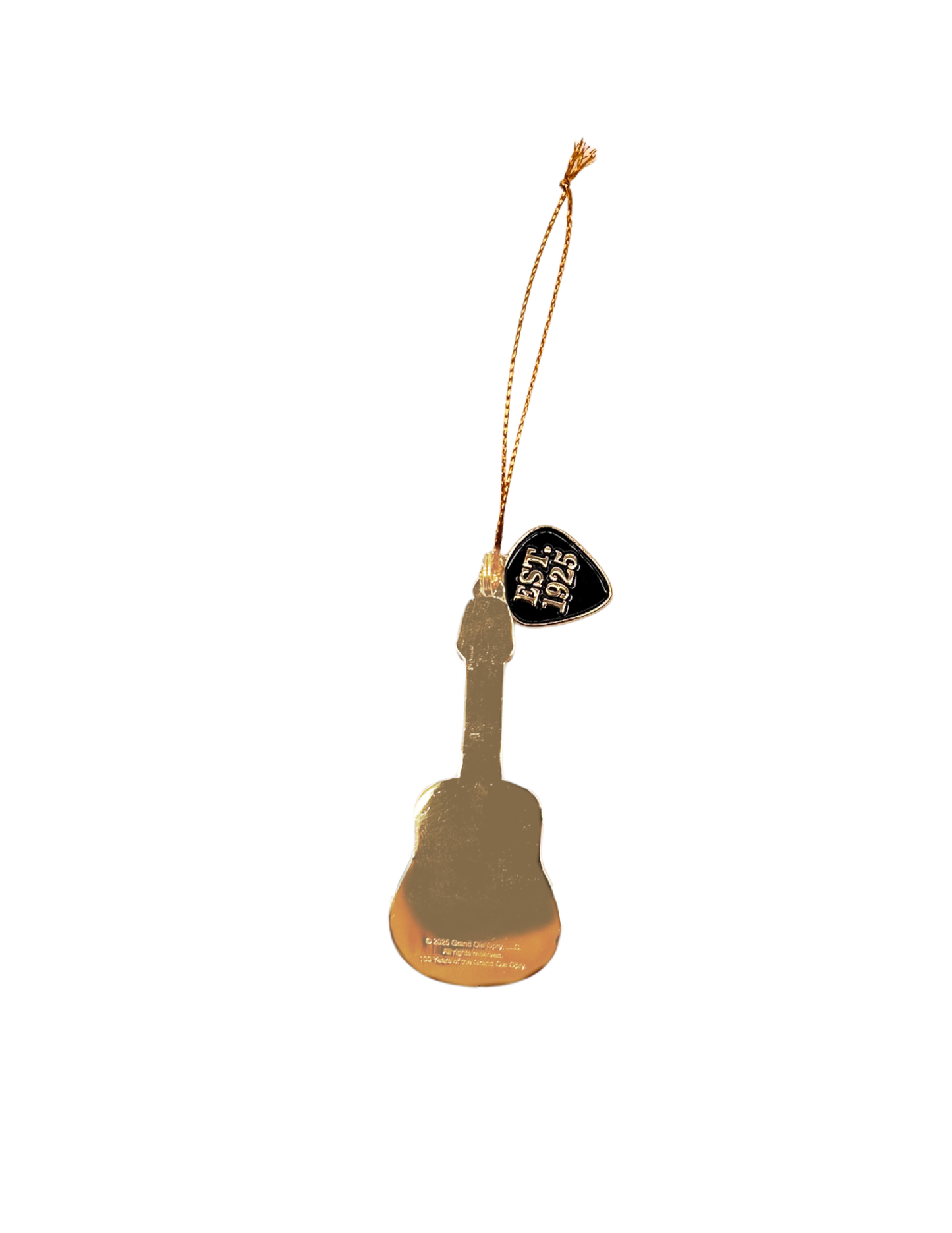 Opry 100 Guitar Ornament with Pick Charm - ORNAMENTS