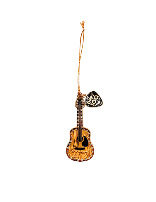 Opry 100 Guitar Ornament with Pick Charm - ORNAMENTS