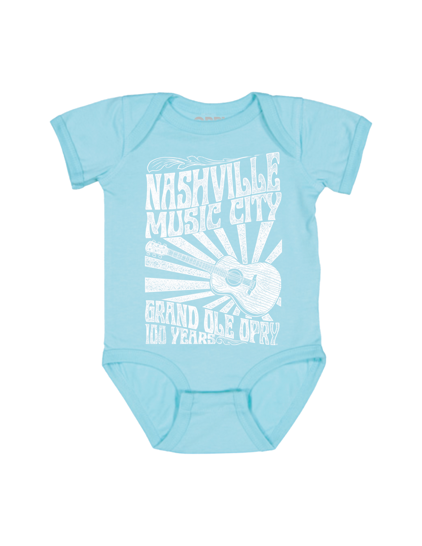 Opry 100 Infant Sunburst Guitar Onesie - KIDS APPAREL