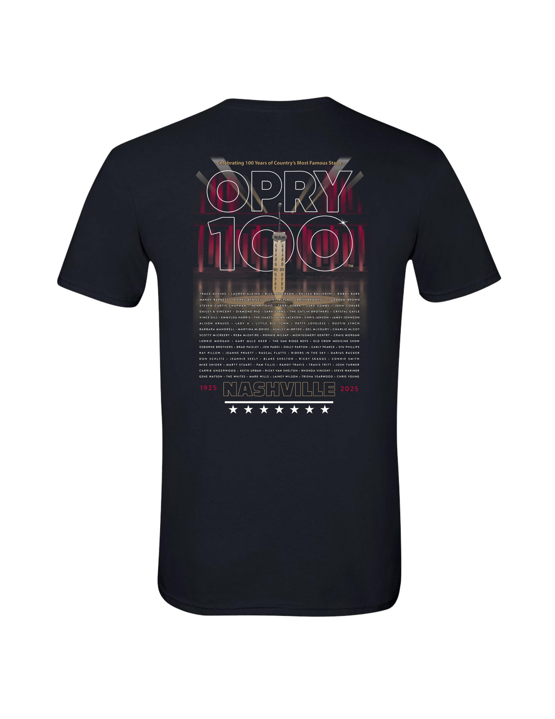 Opry 100 Member List Stage T-Shirt - S/S