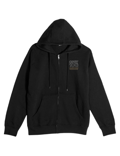 Opry 100 Member List Stage Zip Up Sweatshirt - FLEECE