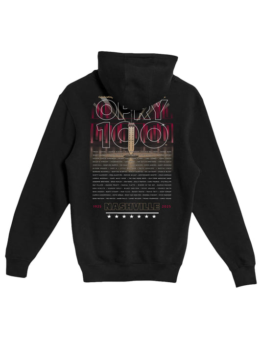 Opry 100 Member List Stage Zip Up Sweatshirt - FLEECE