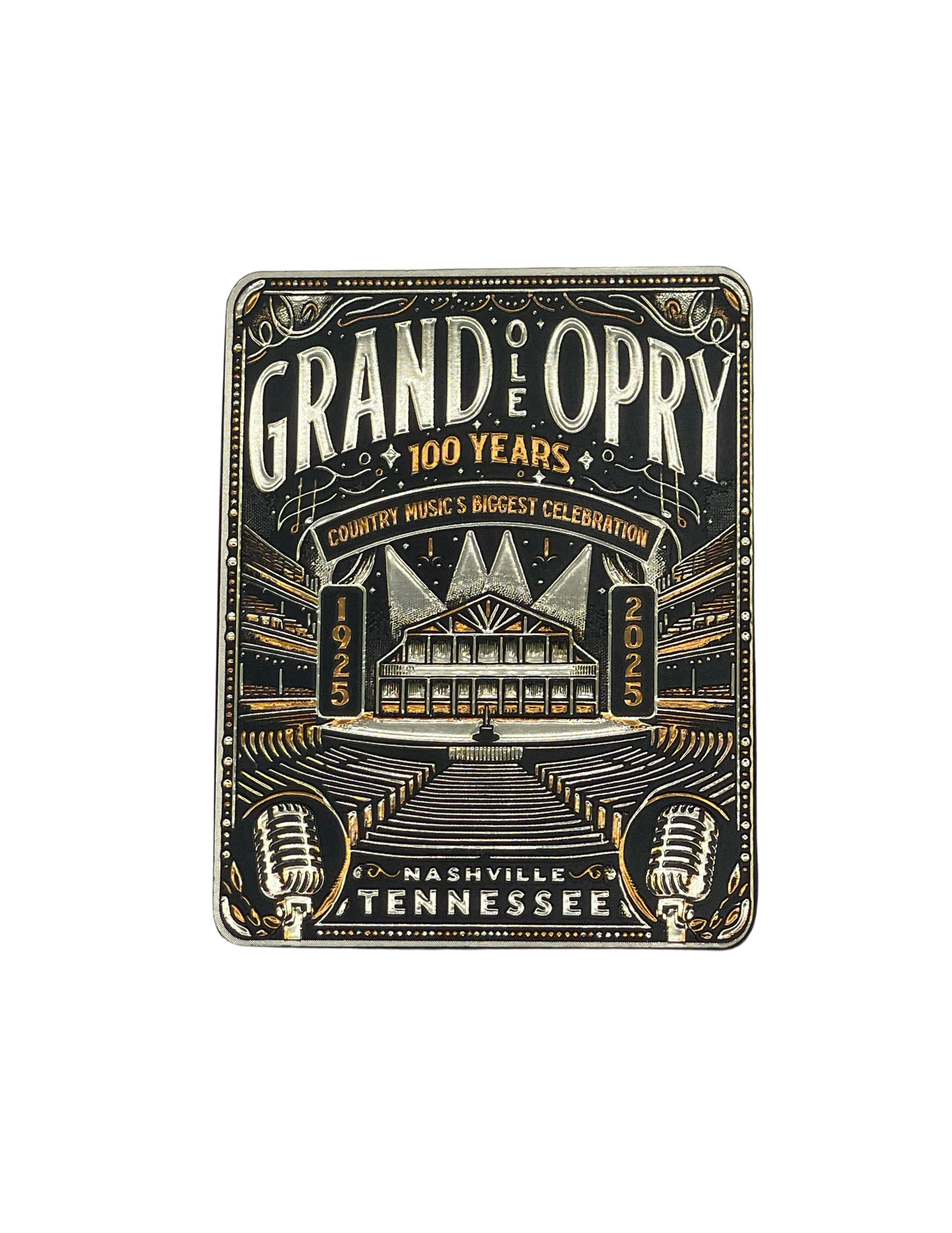 Opry 100 Milestone Foil Magnet - MAGNETS