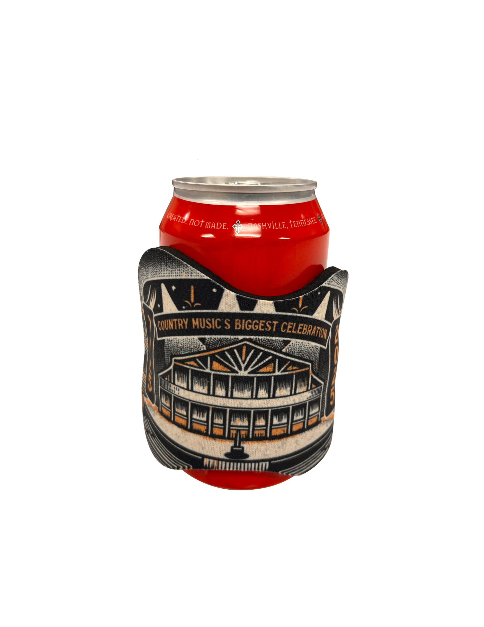 Opry 100 Milestone Guitar Slap Wrap Koozie - DRINKWARE