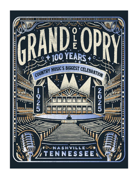 Opry 100 Milestone Holographic Poster - POSTERS