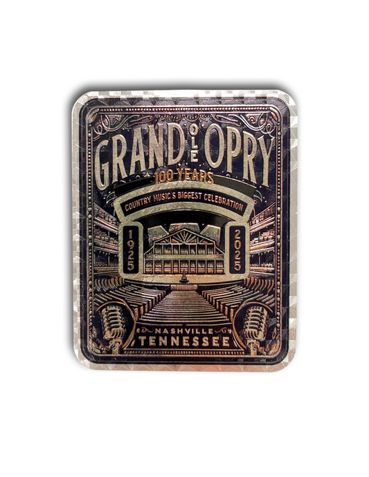 Opry 100 Milestone Iridescent Decal - STICKERS/DECALS