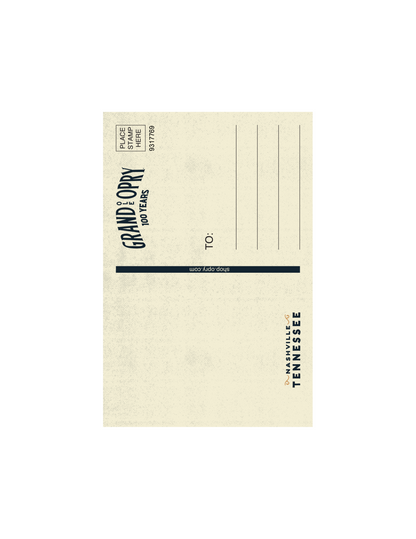 Opry 100 Milestone Postcard - POSTCARDS