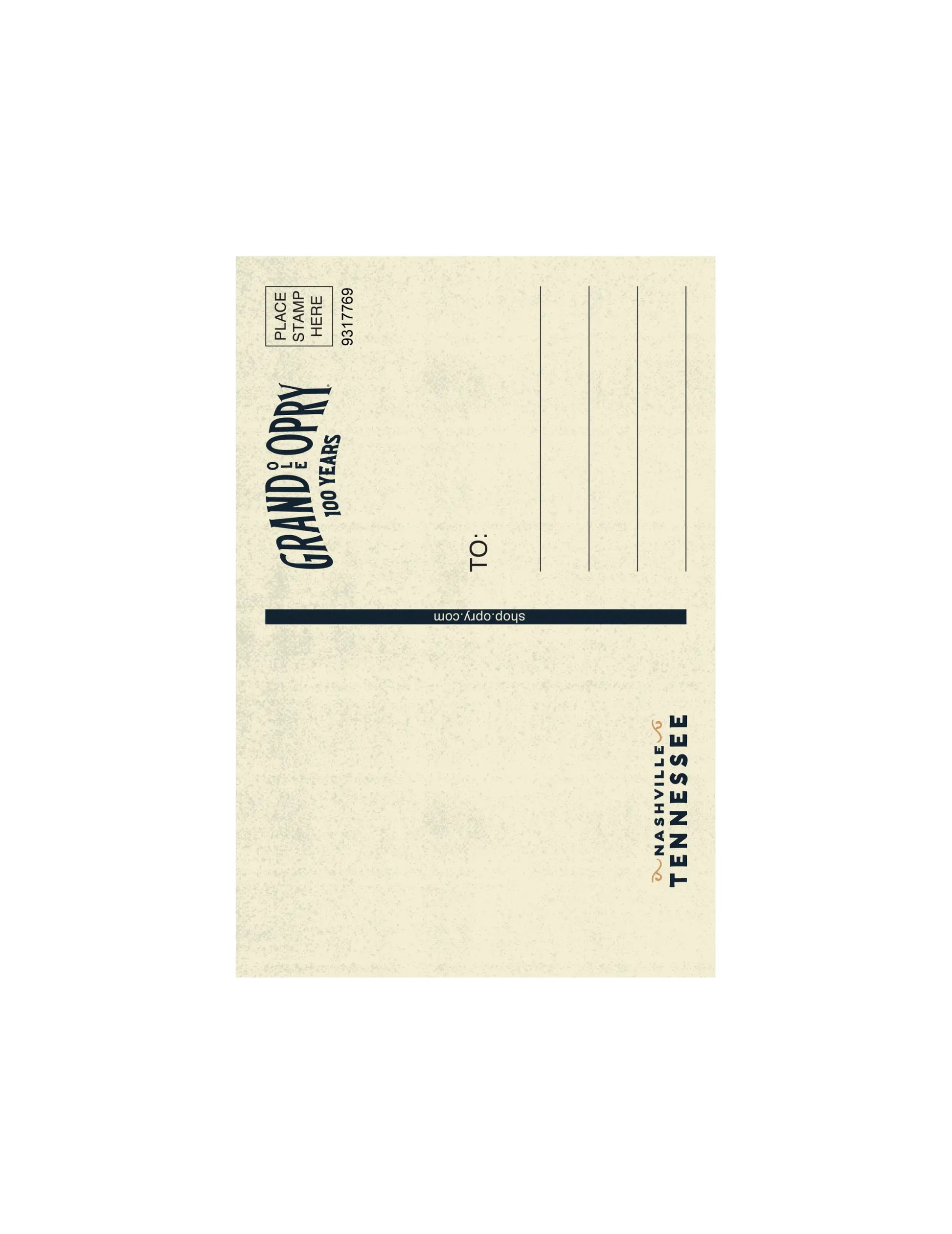Opry 100 Milestone Postcard - POSTCARDS
