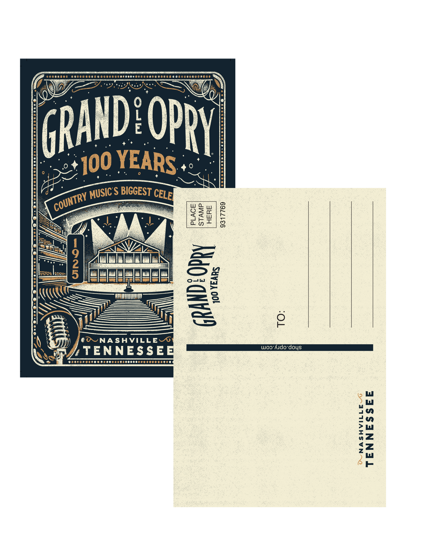 Opry 100 Milestone Postcard - POSTCARDS