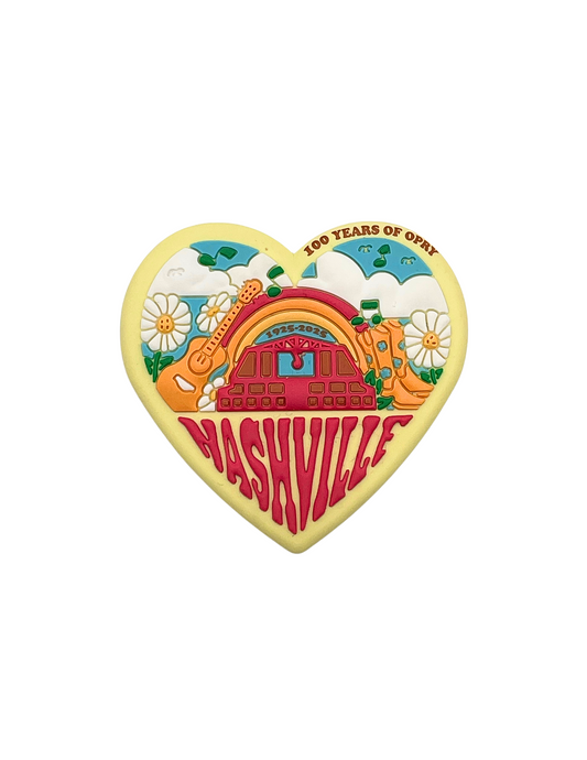 Opry 100 Nashville Rainbow Heart Magnet - KIDS MAGNETS