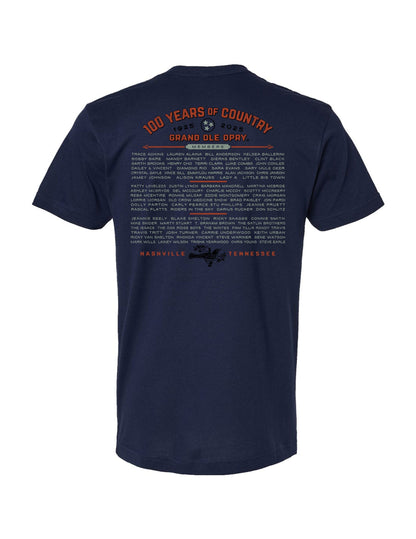 Opry 100 Songbird Member List T-Shirt - CREWS
