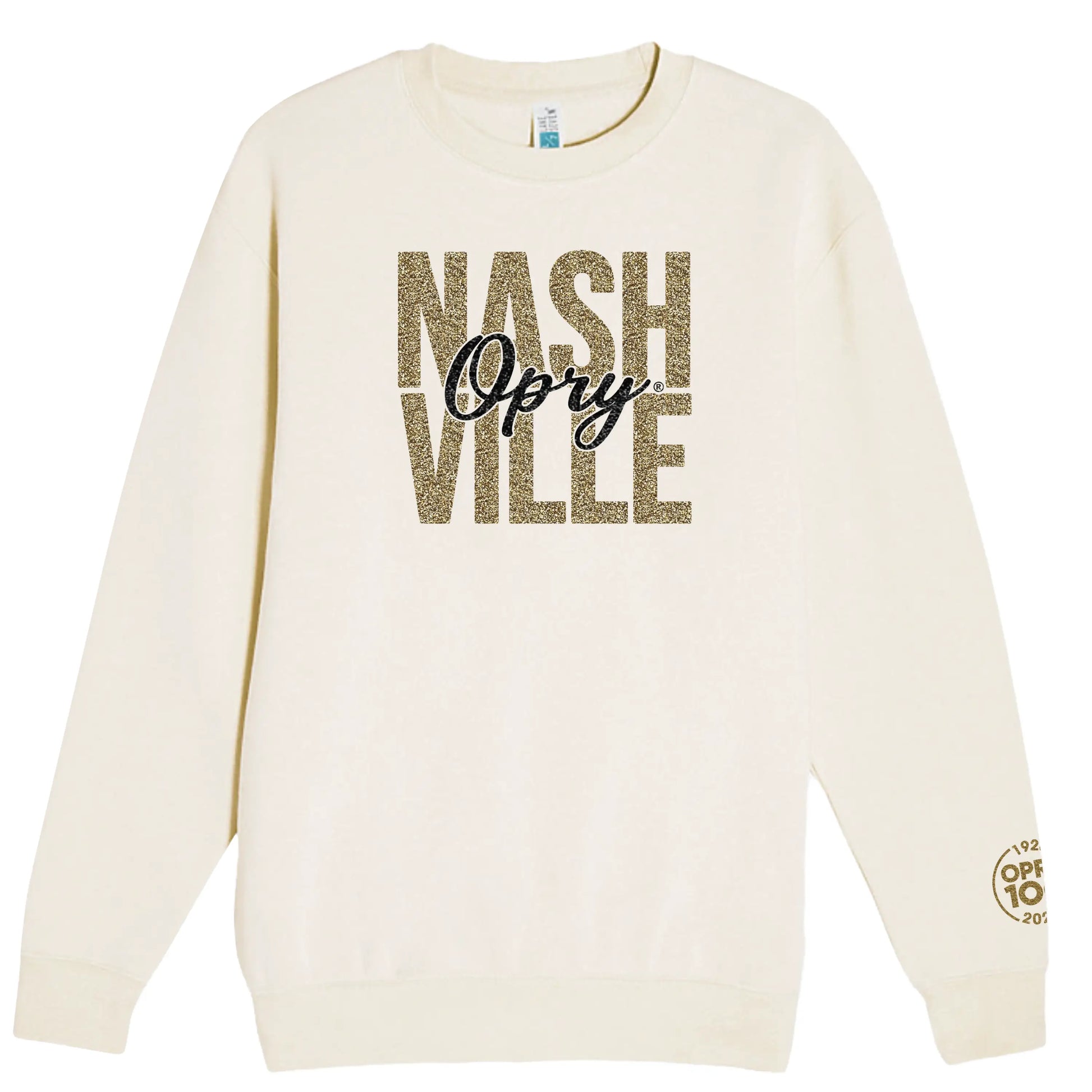 Opry 100 Super Glitter Nashville Crew - FLEECE