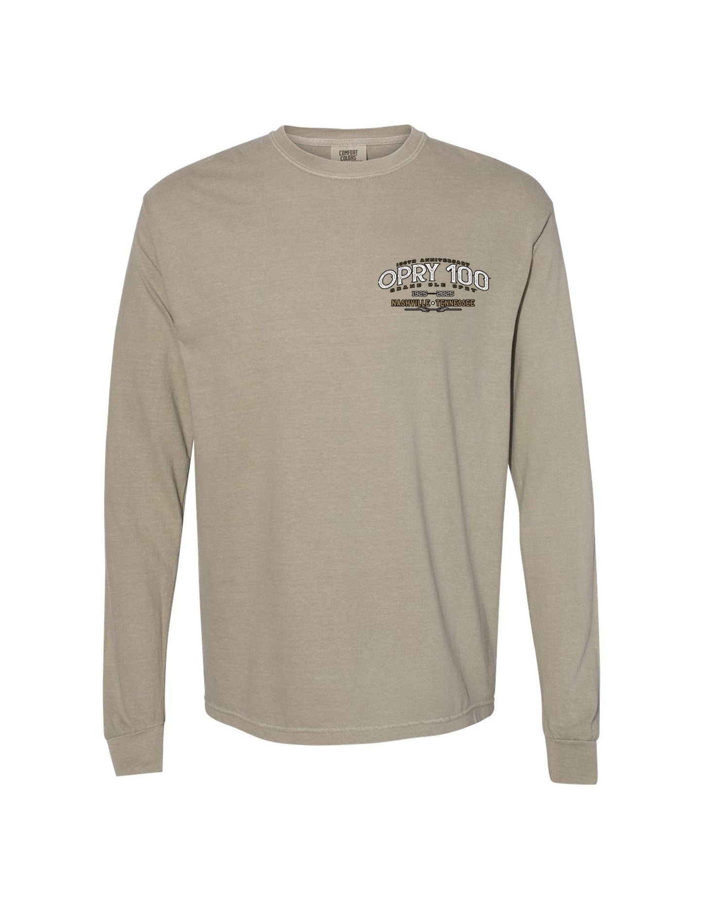 Opry 100 Tonal Building Long Sleeve T Shirt CREWS