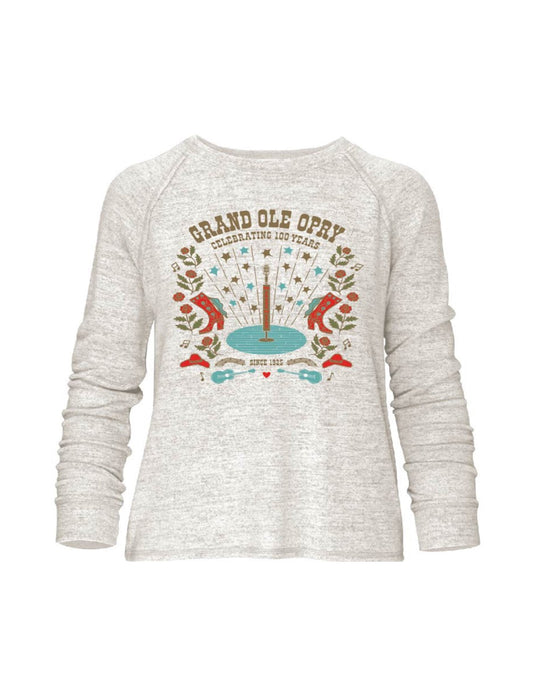 Opry 100 Women’s Center Stage Fleece - CREW SWEATSHIRTS
