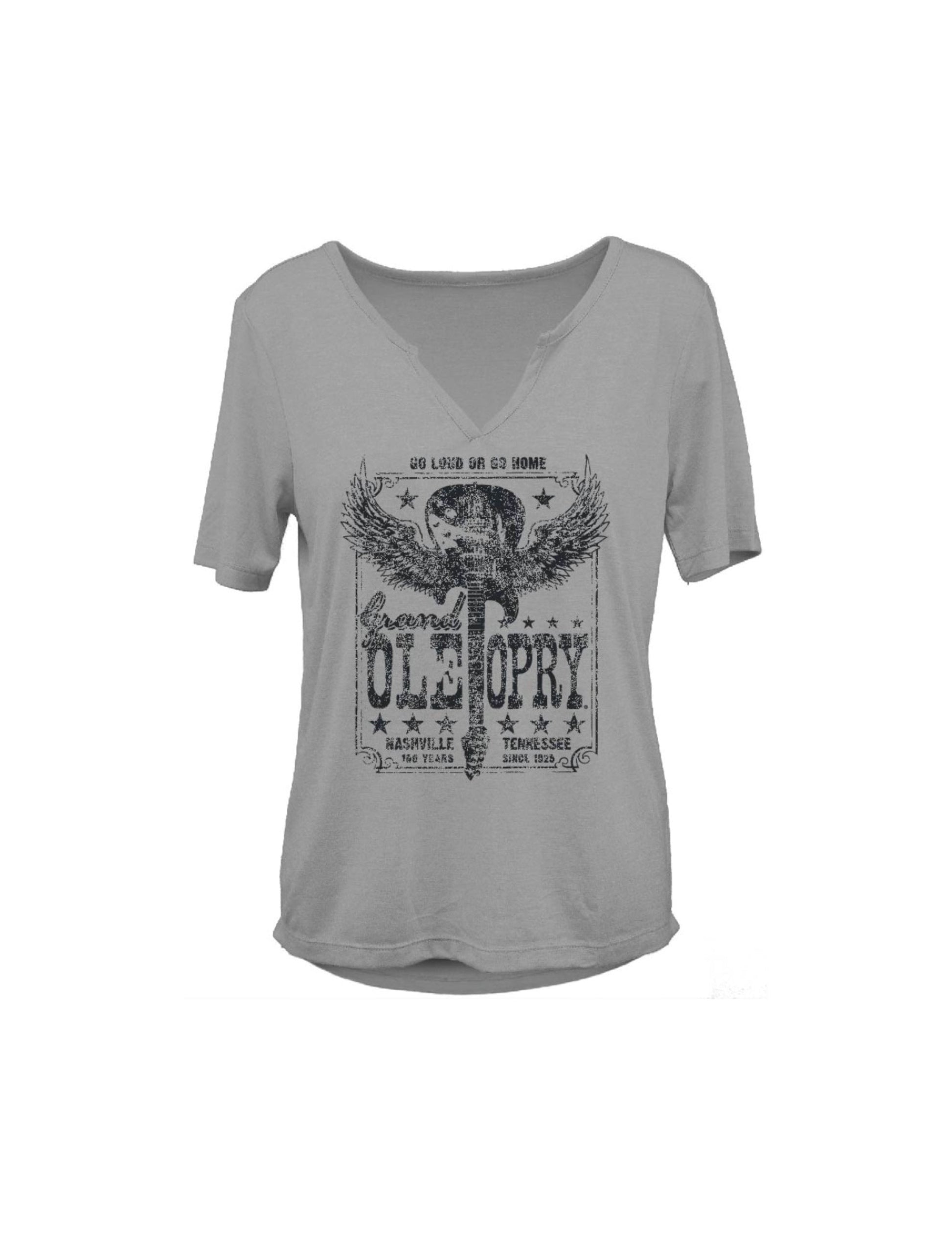 Opry 100 Women’s Play It Loud V-Notch T-Shirt - CREWS