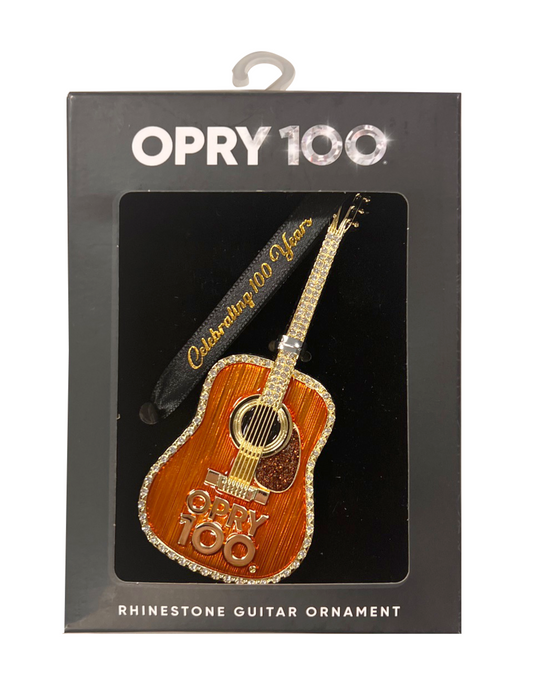 Opry 100 Years Bejeweled Guitar Collectible Ornament - METALS